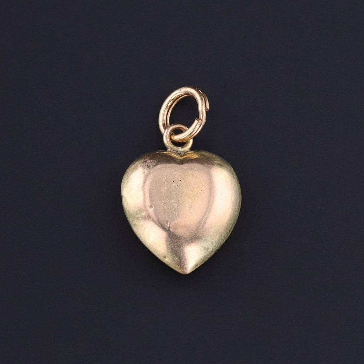 Antique Enamel Pansy Heart Pendant of 9ct Gold - Trademark Antiques