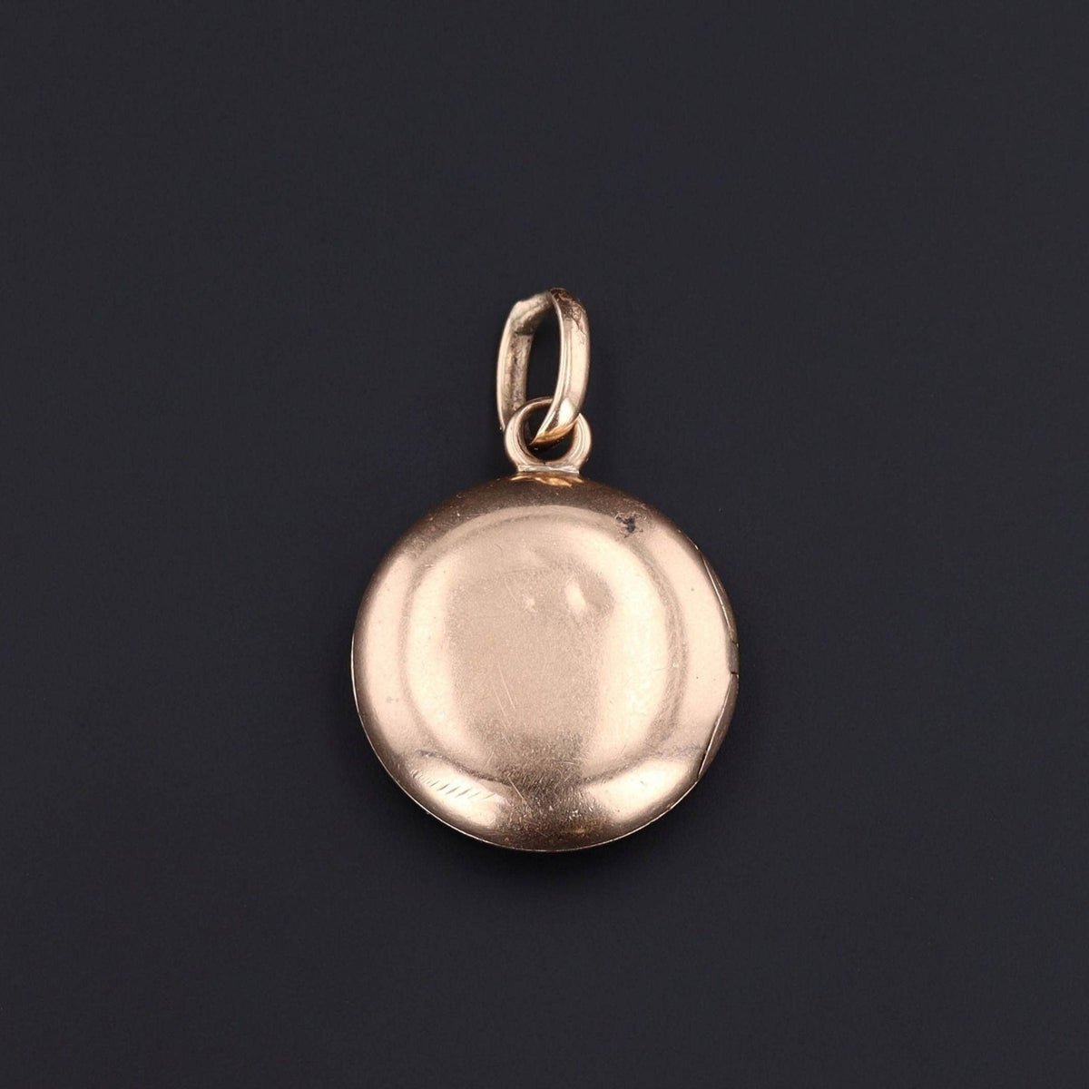 Antique Enamel Pansy Locket of 14k Gold - Trademark Antiques