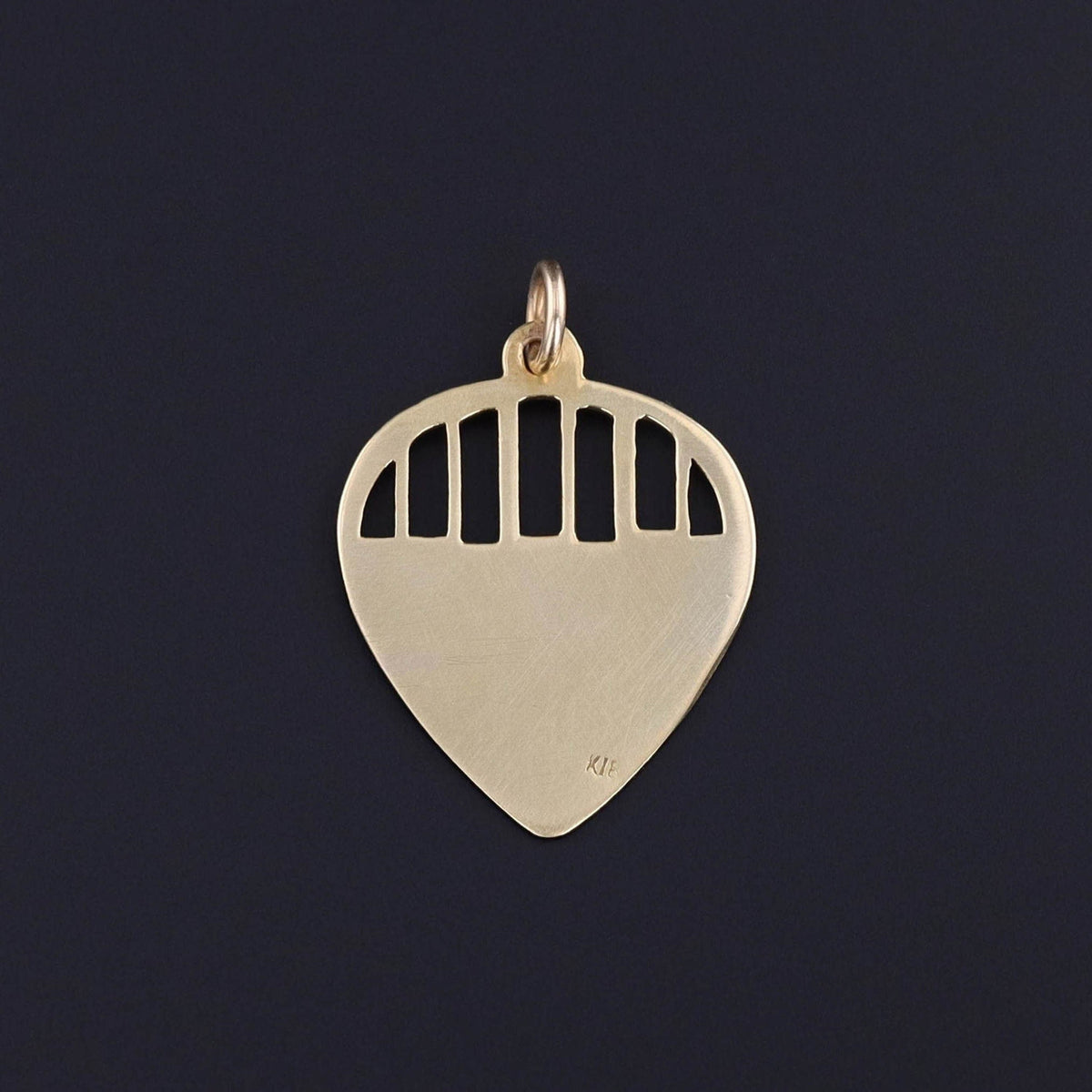 Antique Enamel Pansy Pendant of 18k Gold - Trademark Antiques