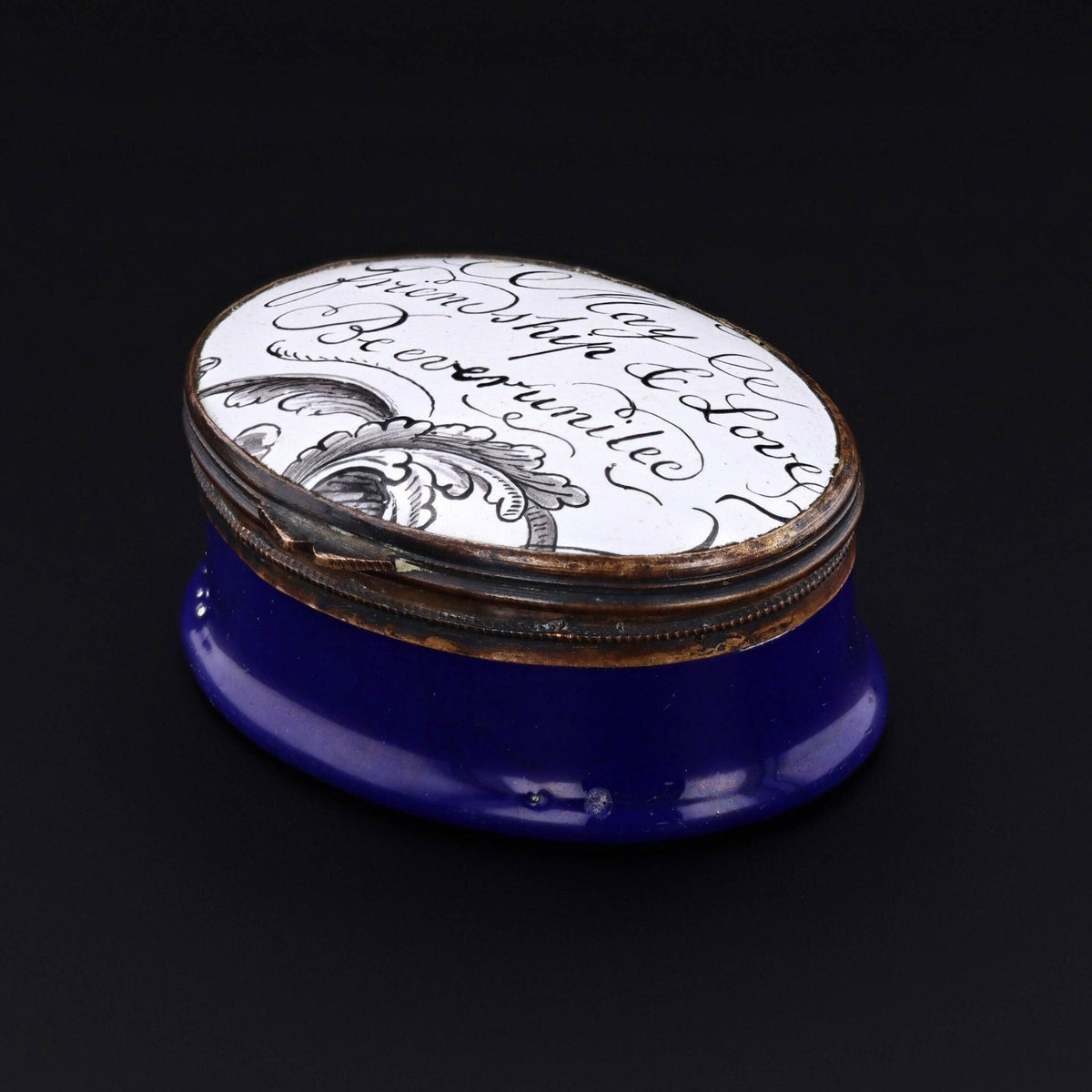 Antique Enamel Patch Box | 18th Century Patch Box - Trademark Antiques