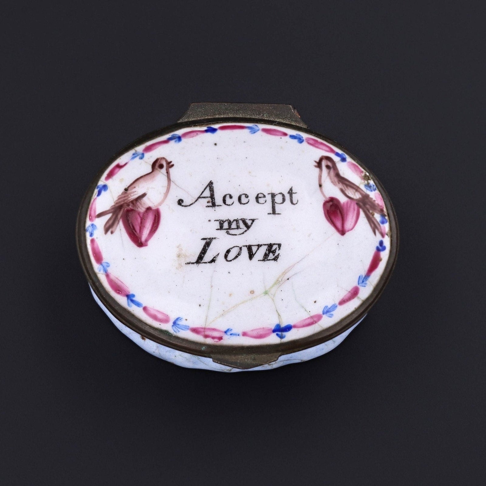 Antique Enamel Patch Box | Late 18th Century Patch Box - Trademark Antiques