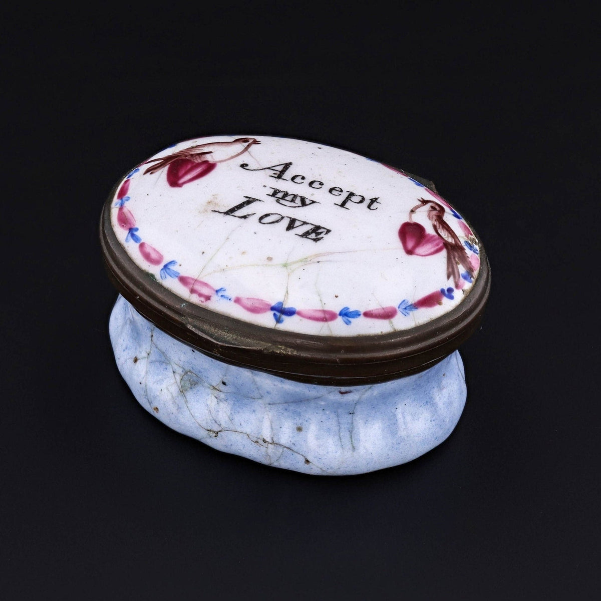 Antique Enamel Patch Box | Late 18th Century Patch Box - Trademark Antiques