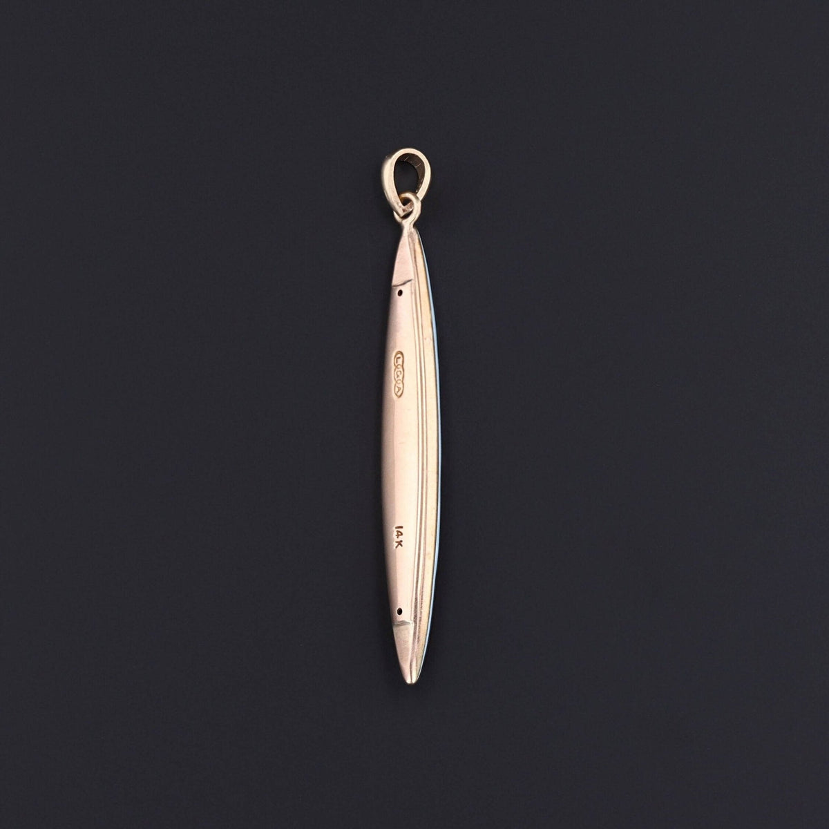 Antique Enamel Pendant | 14k Gold, Enamel &amp; Pearl Pendant - Trademark Antiques