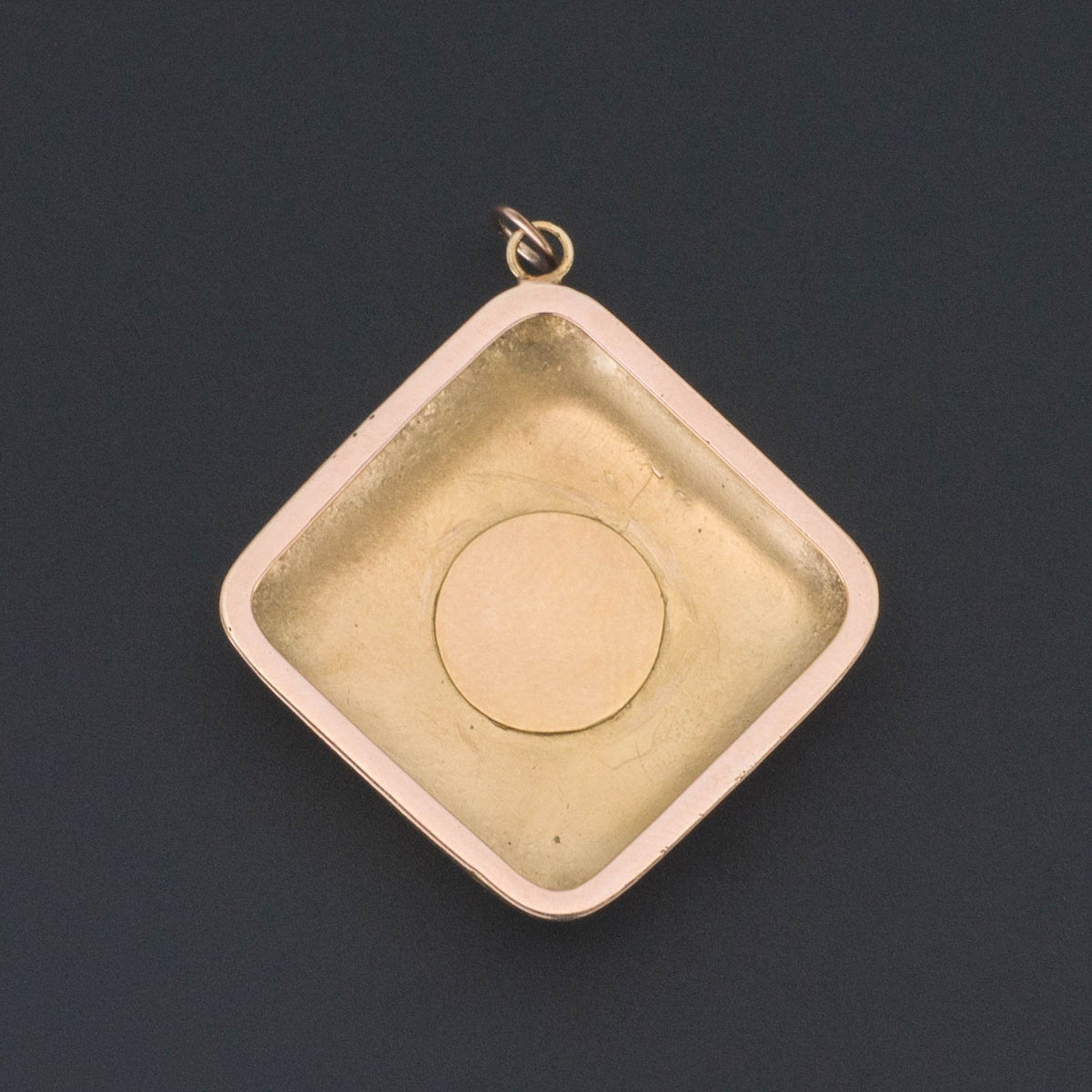 Antique Enamel Pendant | Blue &amp; White Enamel Pendant - Trademark Antiques