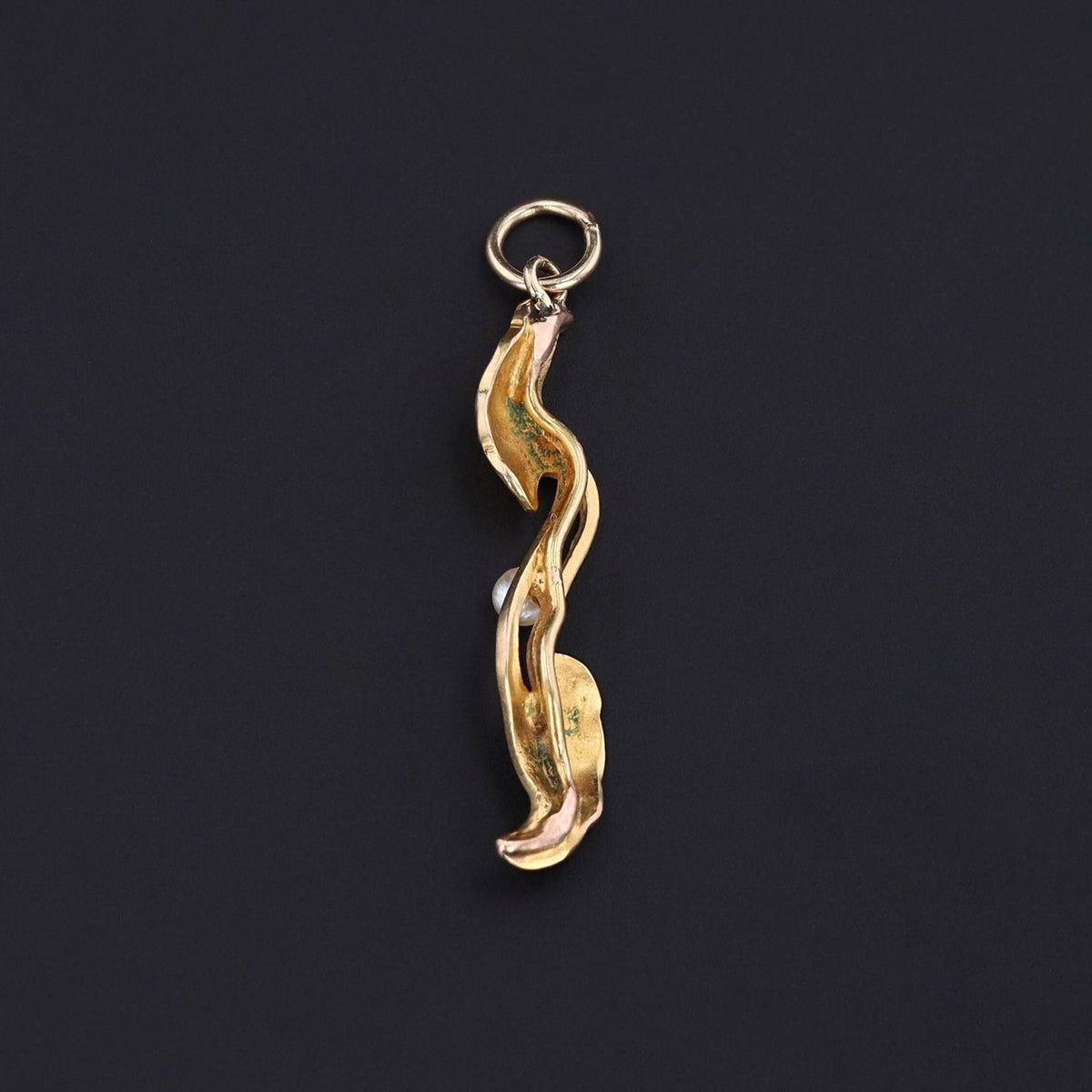 Antique Enamel Pendant of 14k Gold - Trademark Antiques