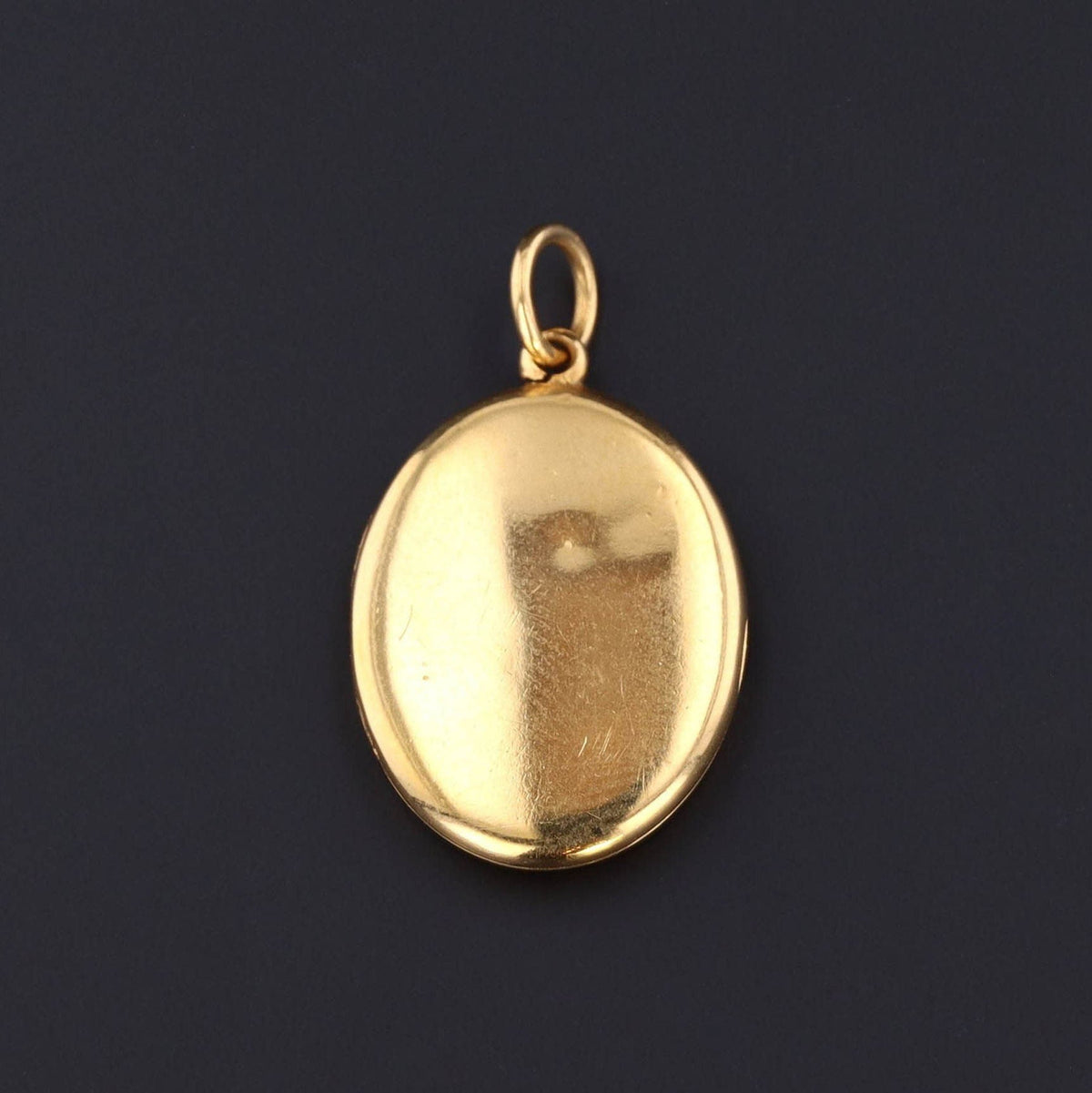 Antique Enamel ‘Souvenir’ Locket of 14k Gold - Trademark Antiques