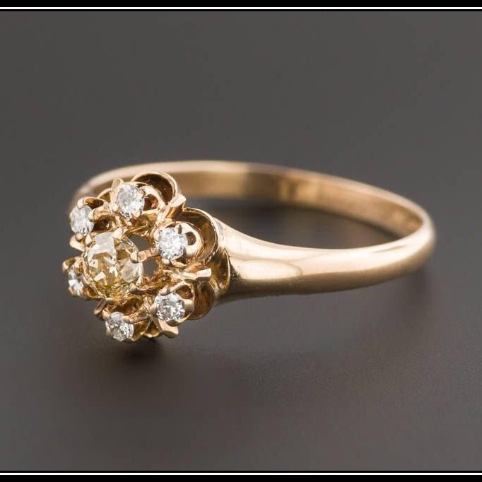 Antique Engagement Ring | Diamond Engagement Ring - Trademark Antiques
