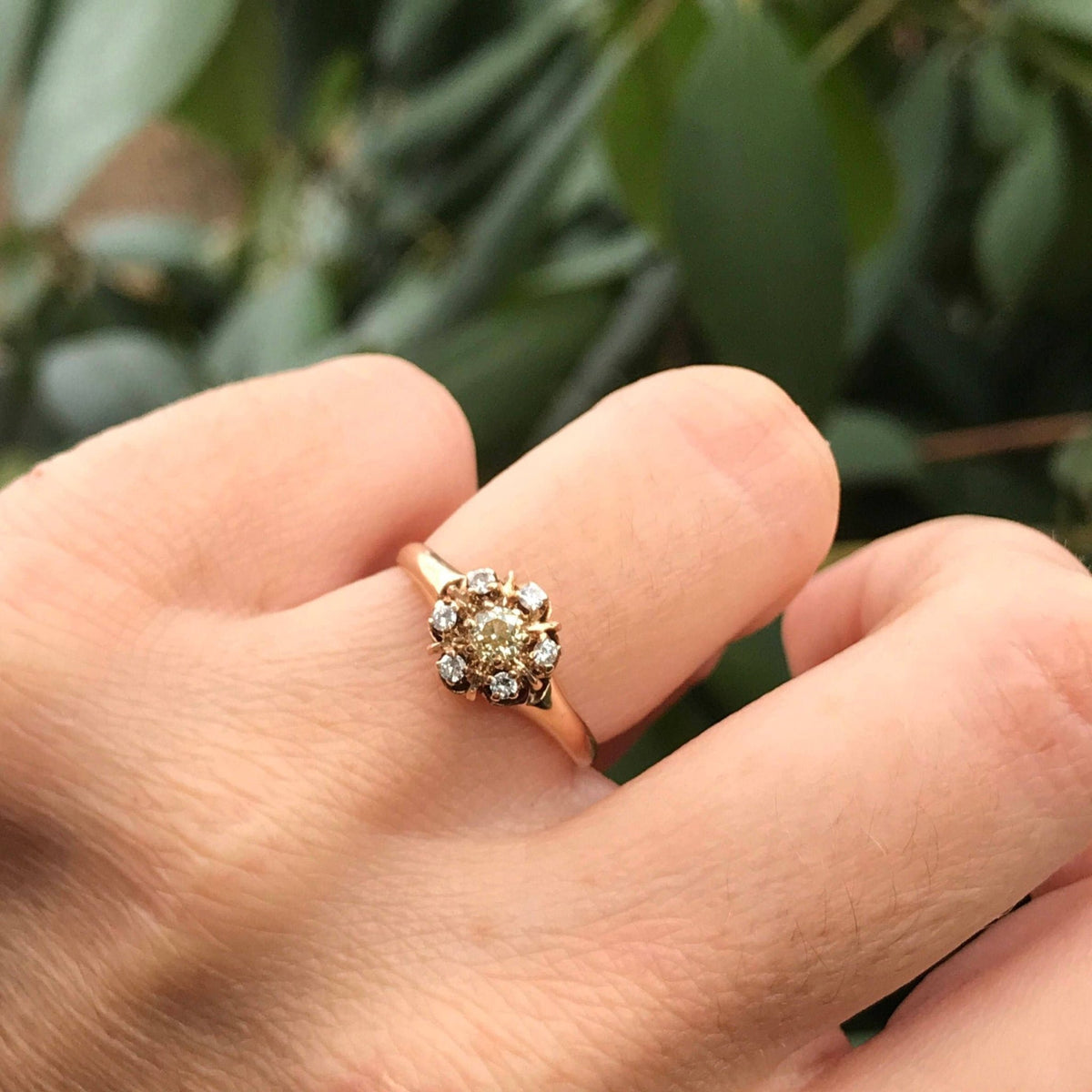 Antique Engagement Ring | Diamond Engagement Ring - Trademark Antiques