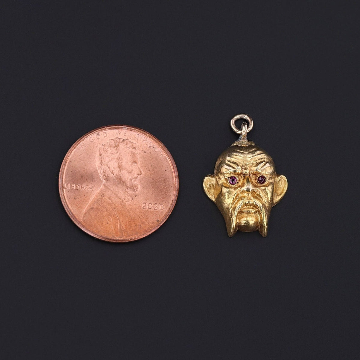 Antique Face Pendant of 14k Gold - Trademark Antiques