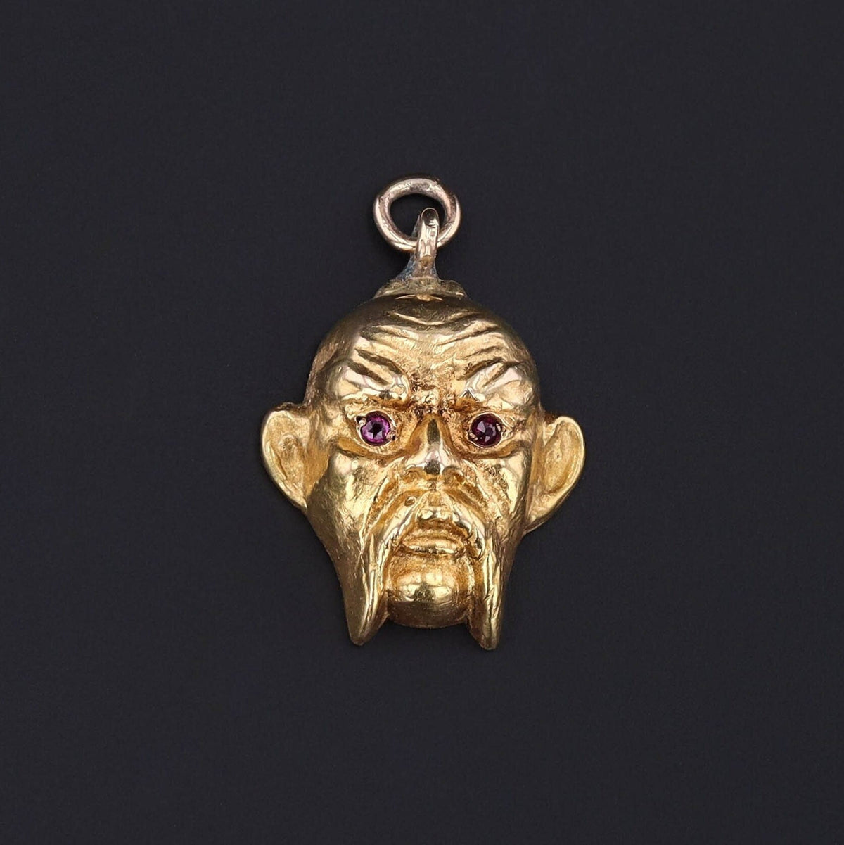 Antique Face Pendant of 14k Gold - Trademark Antiques