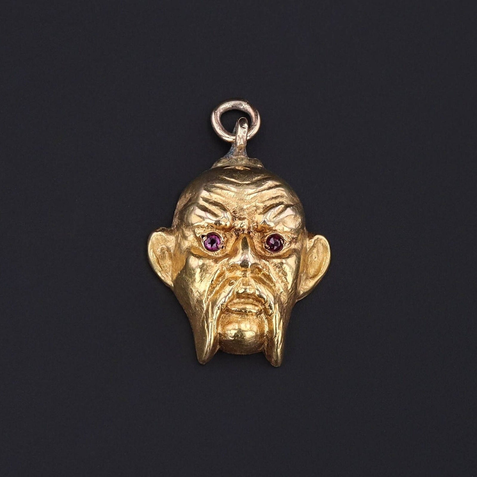 Antique Face Pendant of 14k Gold - Trademark Antiques