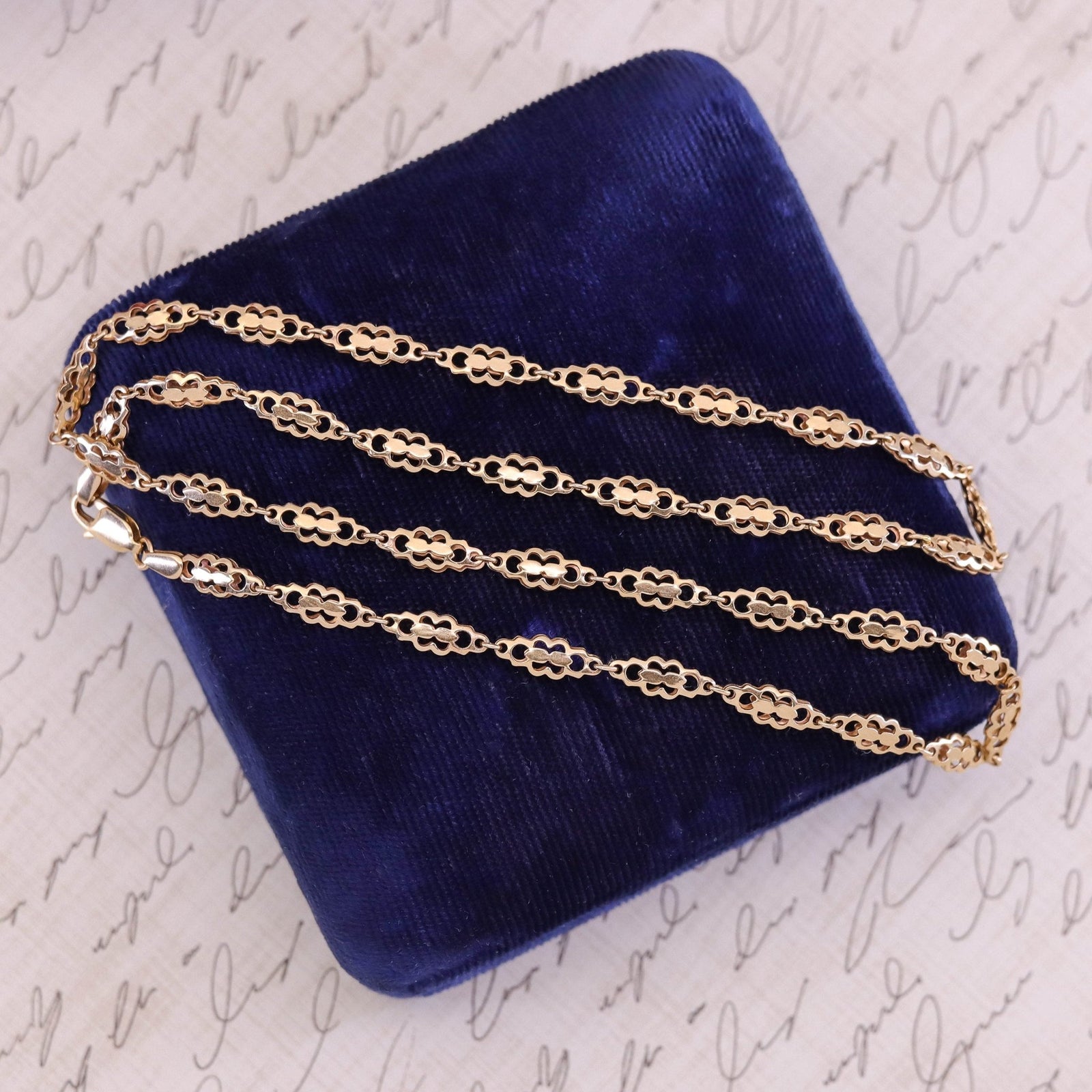 Antique Fancy Link Chain of 9ct Gold - Trademark Antiques