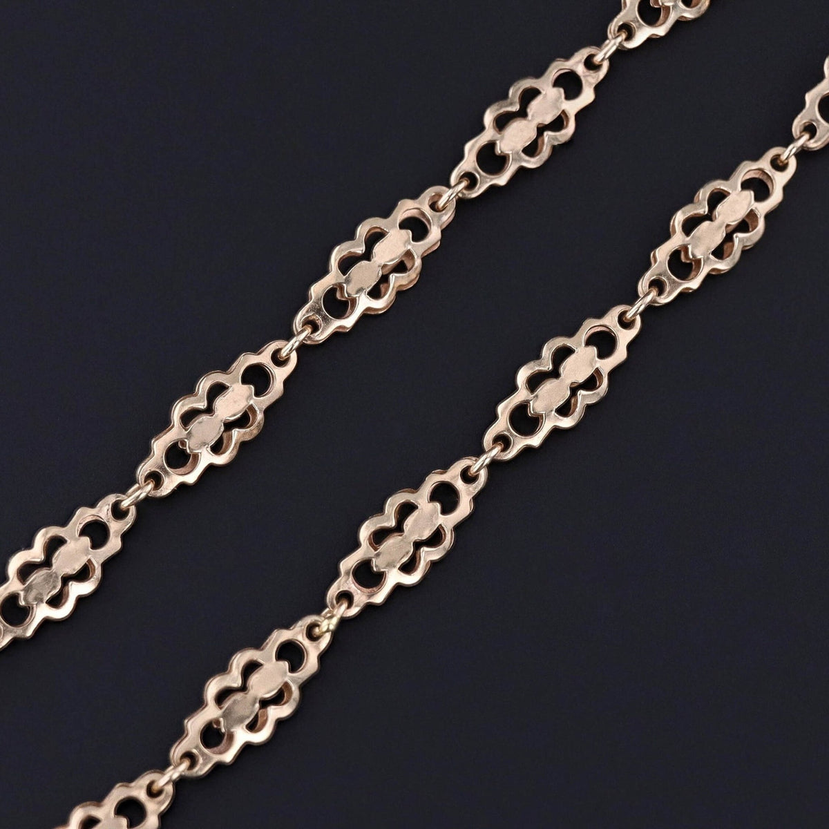 Antique Fancy Link Chain of 9ct Gold - Trademark Antiques