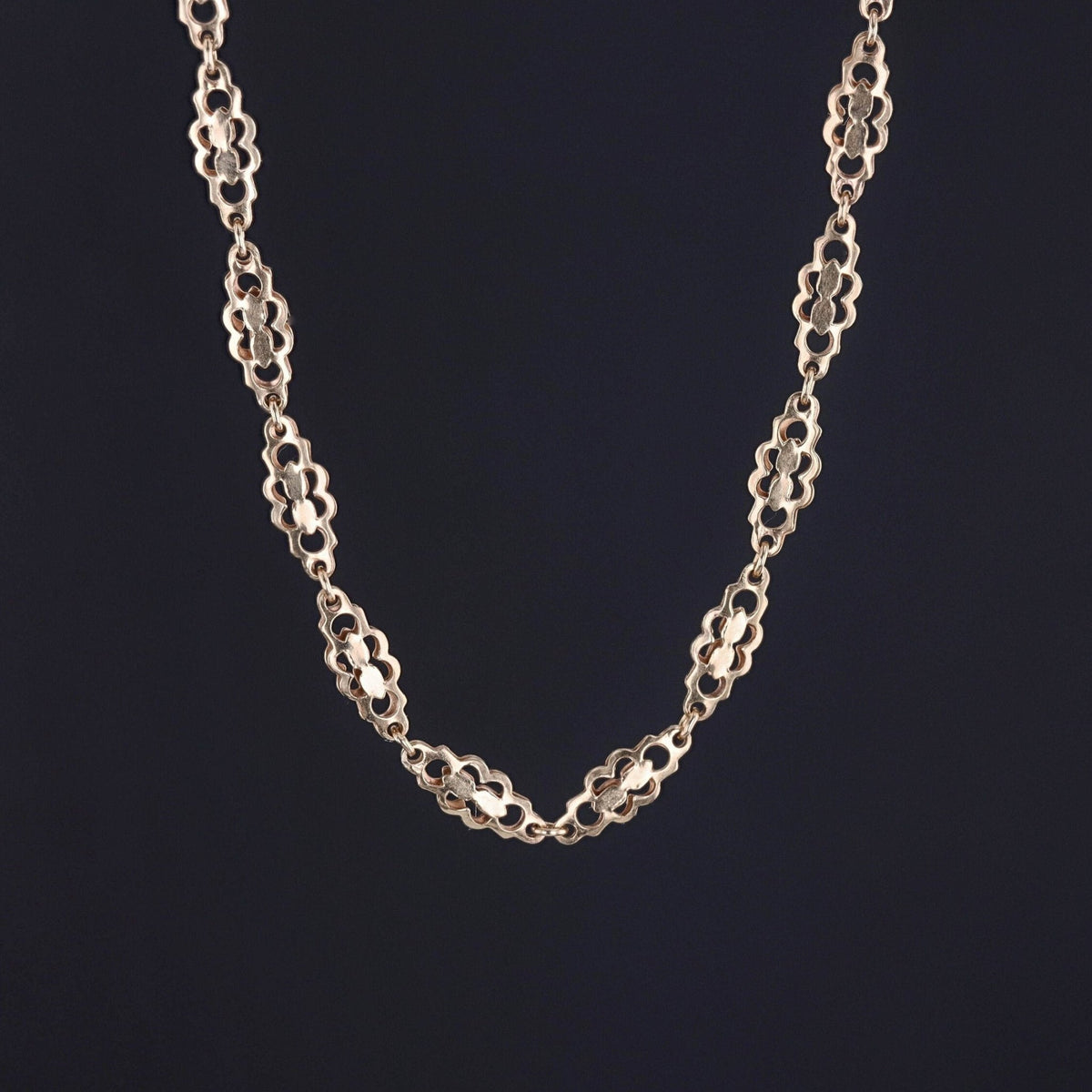 Antique Fancy Link Chain of 9ct Gold - Trademark Antiques