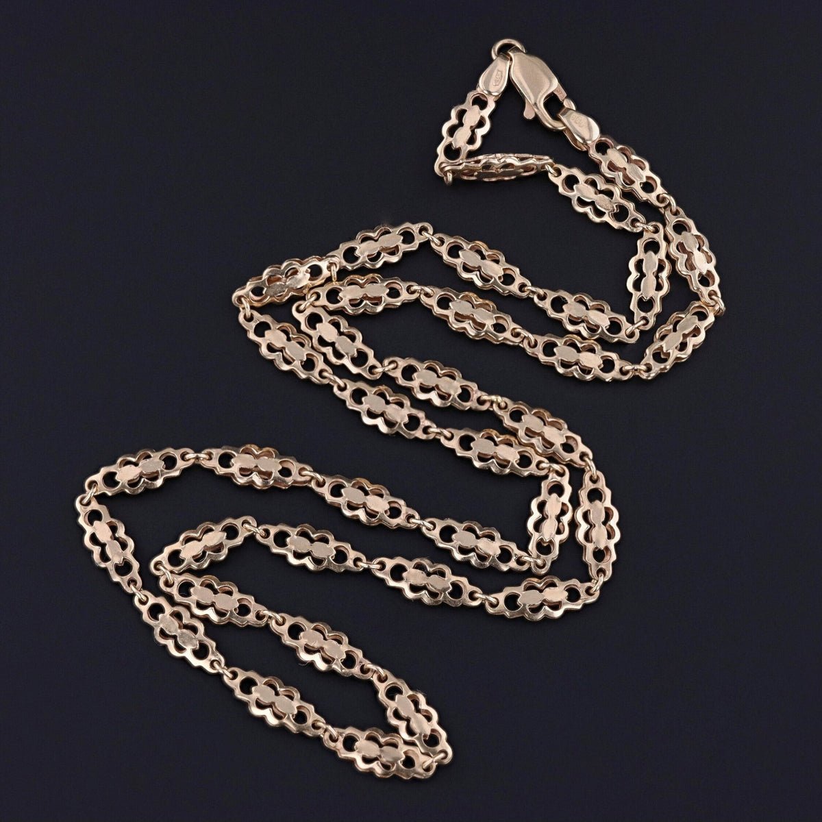 Antique Fancy Link Chain of 9ct Gold - Trademark Antiques
