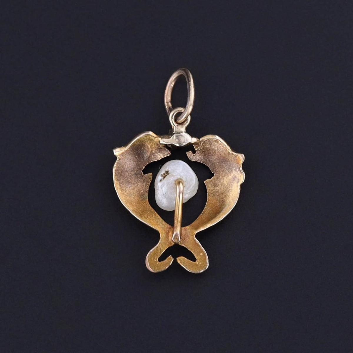 Antique Fish Charm of 14k Gold - Trademark Antiques
