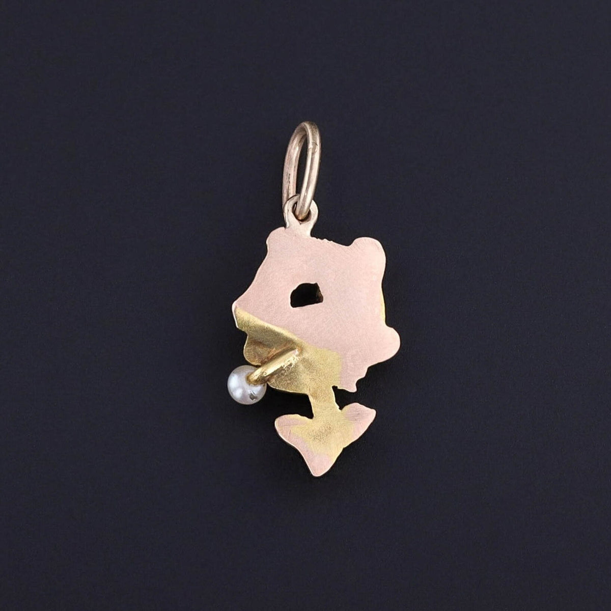 Antique Fish Charm of 18k Gold - Trademark Antiques