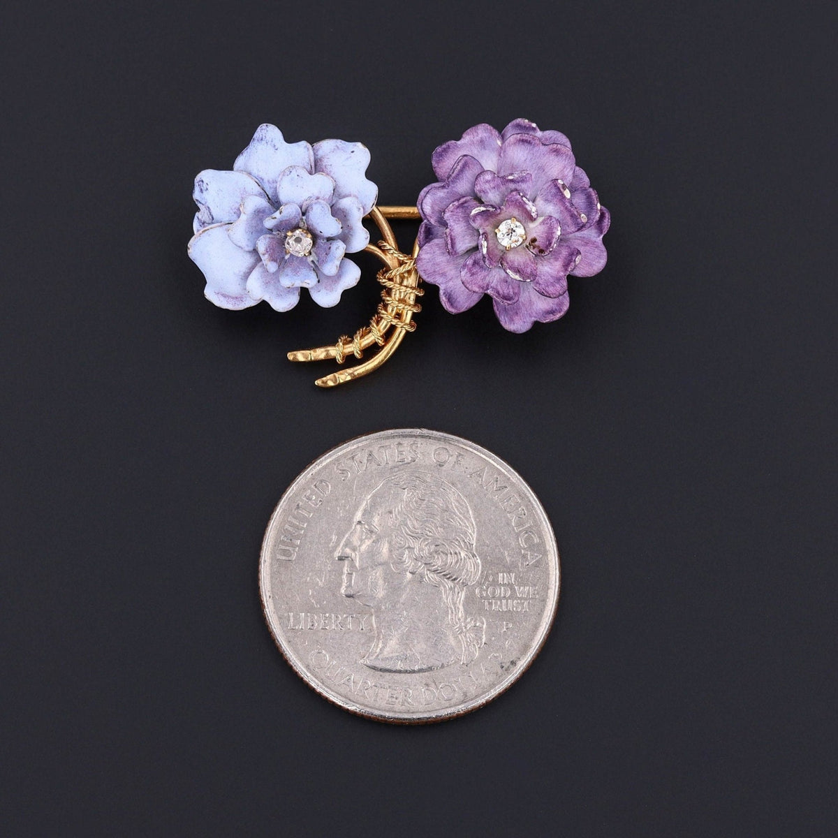 Antique Flower Brooch | Antique Pin - Trademark Antiques