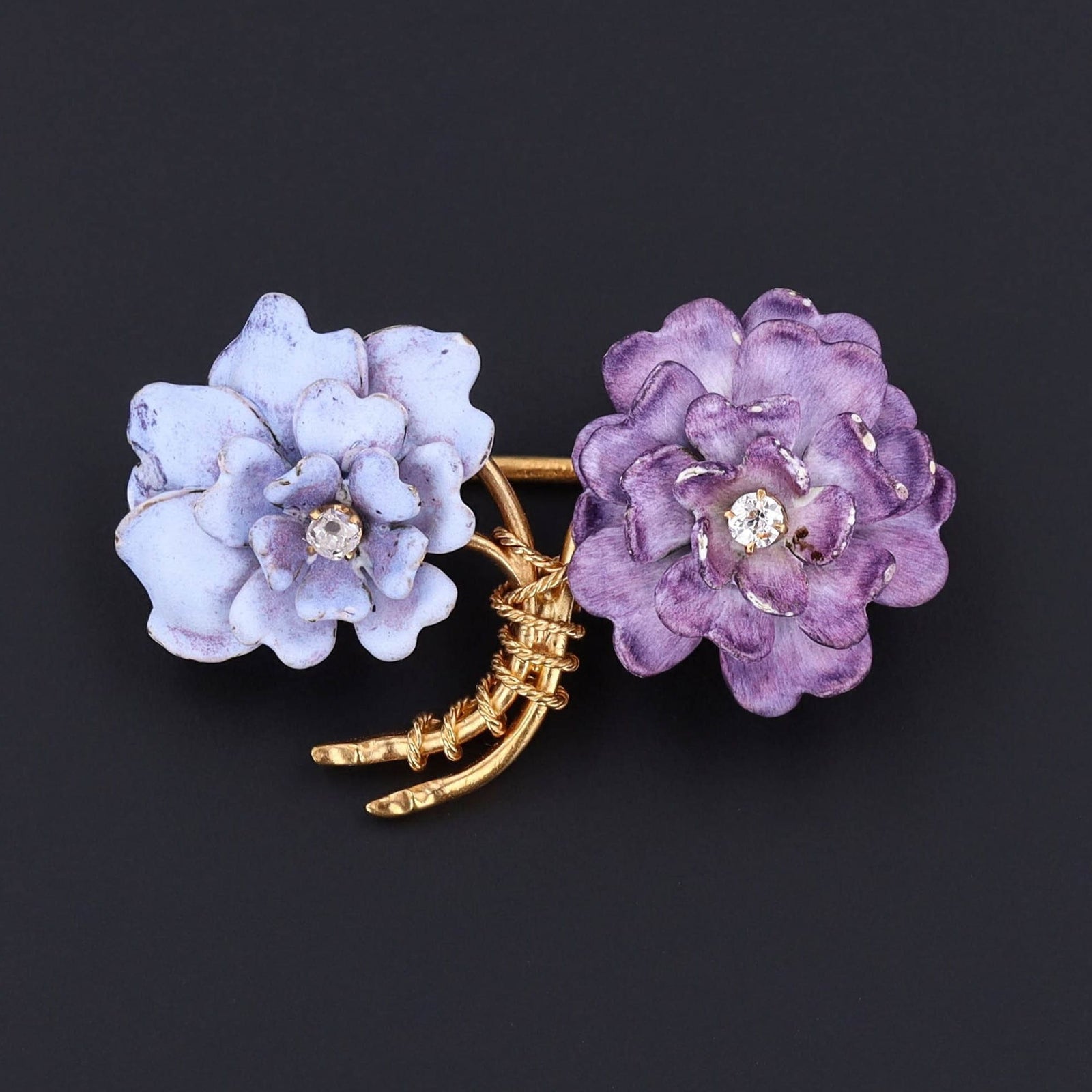 Antique Flower Brooch | Antique Pin - Trademark Antiques