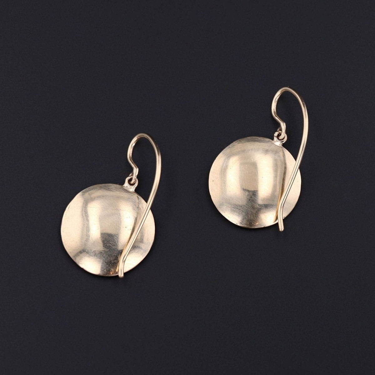 Antique Flower Earrings of 14k Gold - Trademark Antiques