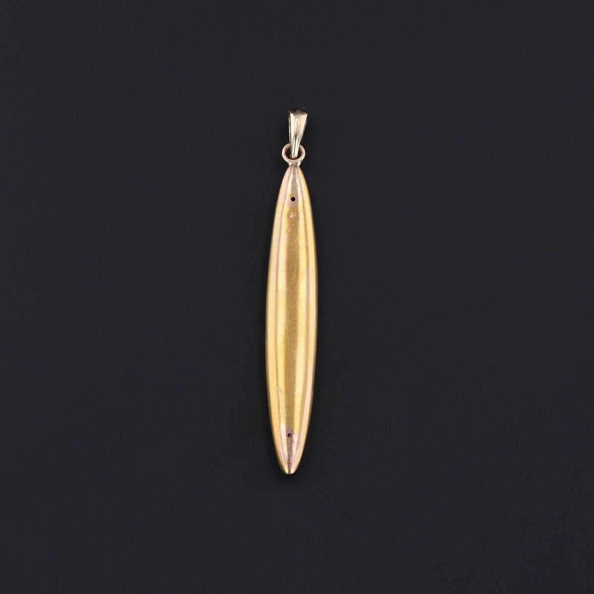 Antique Flower Pendant of 14k Gold and Enamel - Trademark Antiques