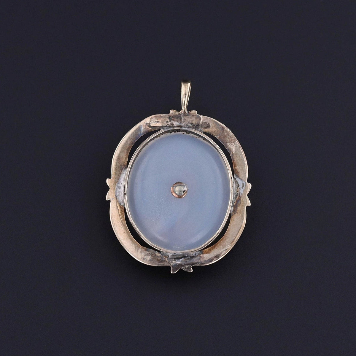 Antique Forget - me - not Conversion Pendant of 10k Gold - Trademark Antiques