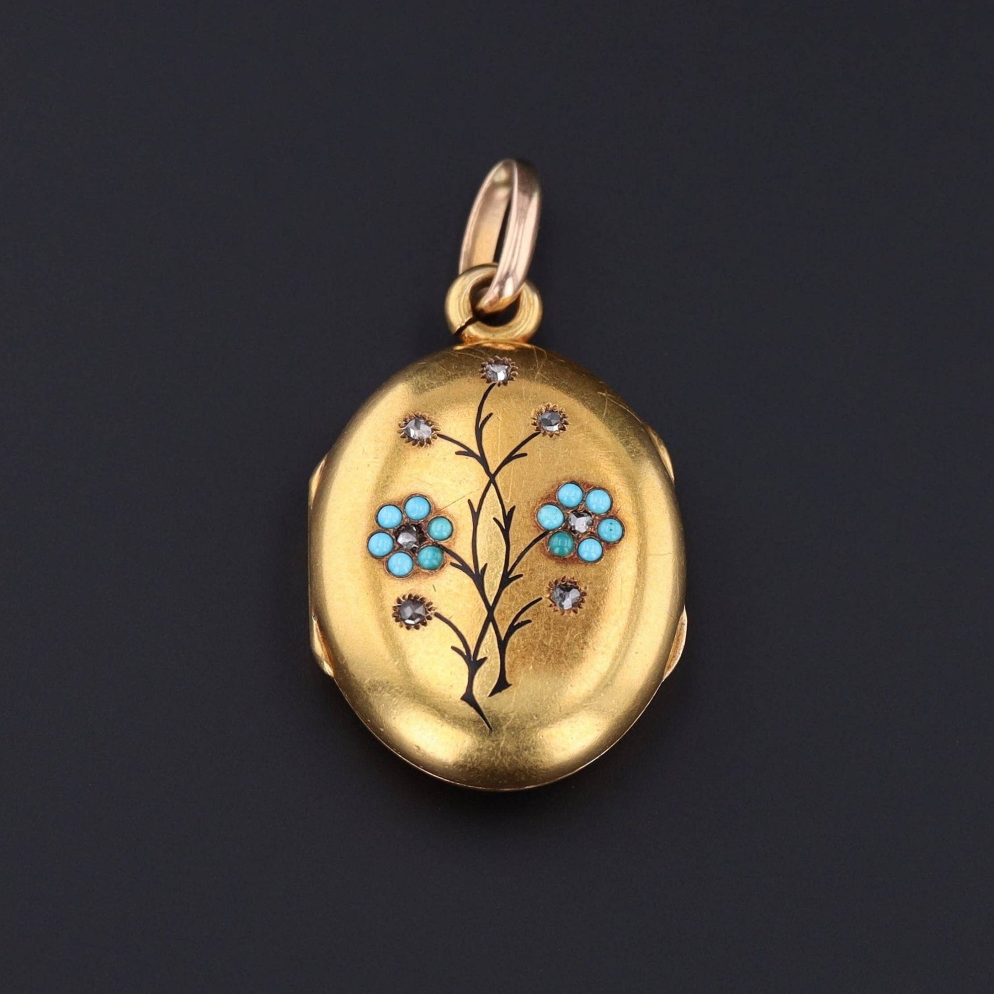 Antique Forget - me - Not Locket | Antique Locket - Trademark Antiques