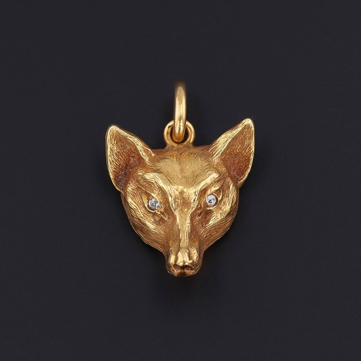 Antique Fox Pendant 14k Gold - Trademark Antiques