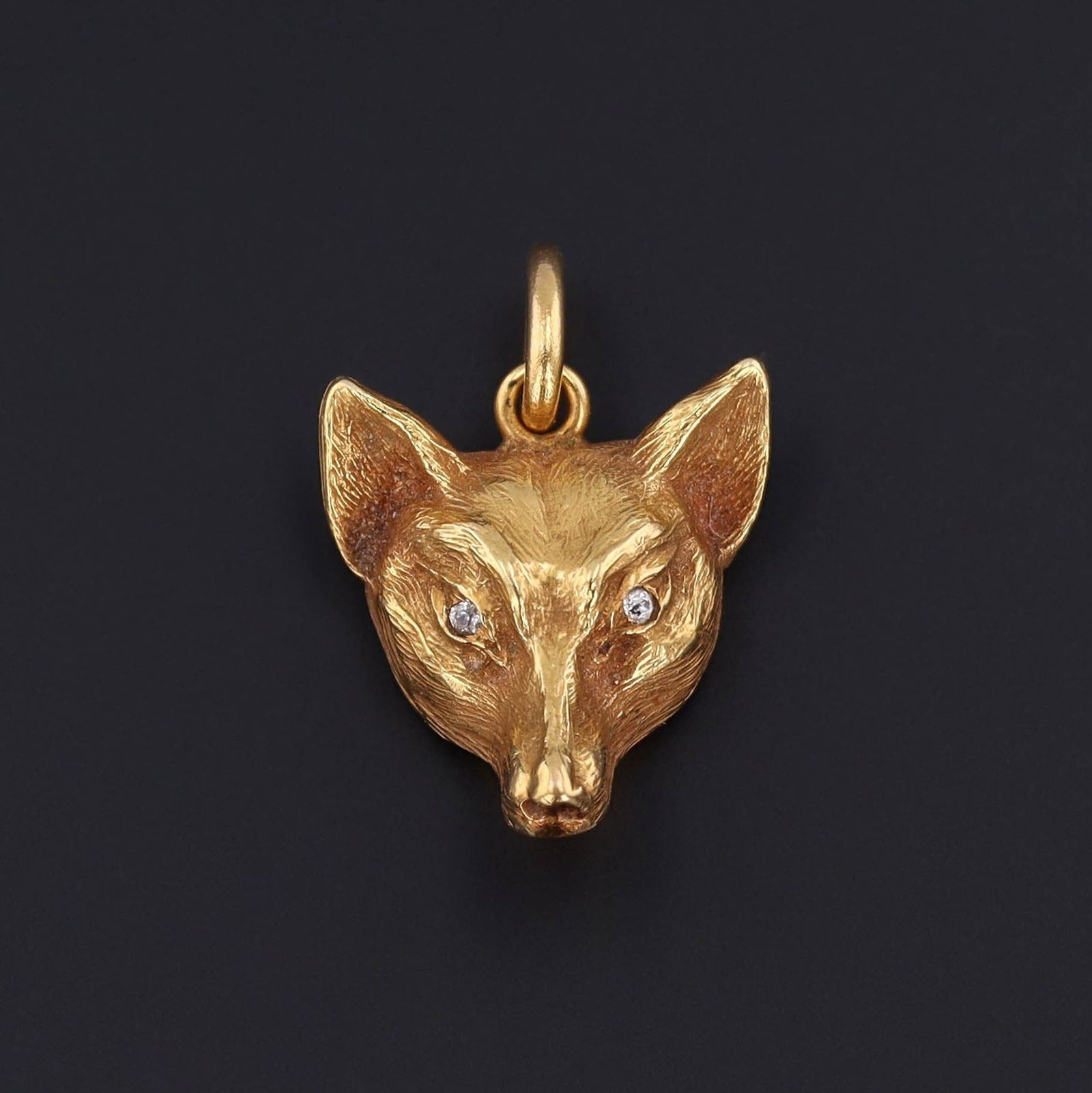 Antique Fox Pendant 14k Gold - Trademark Antiques