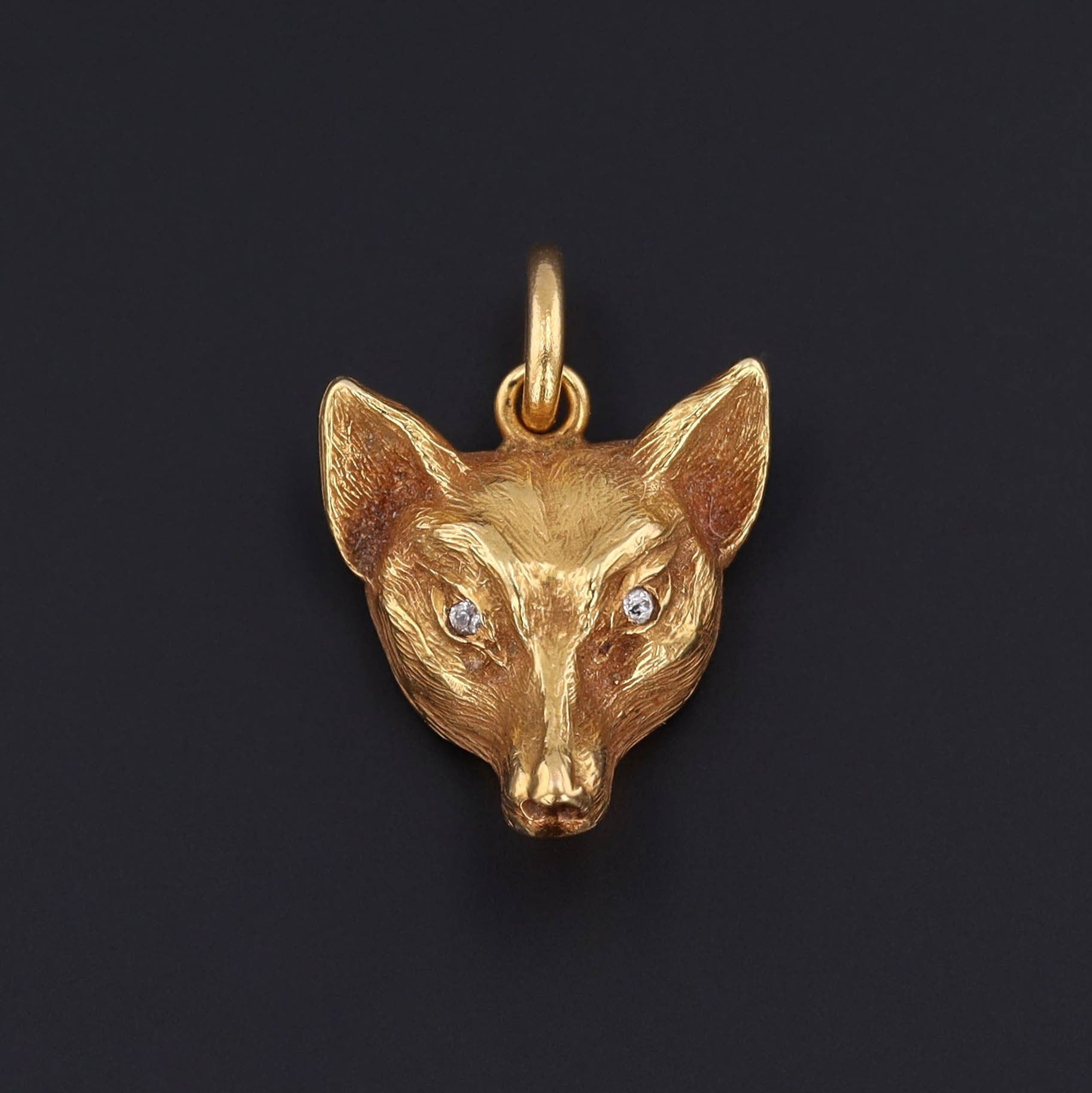Antique Fox Pendant 14k Gold - Trademark Antiques