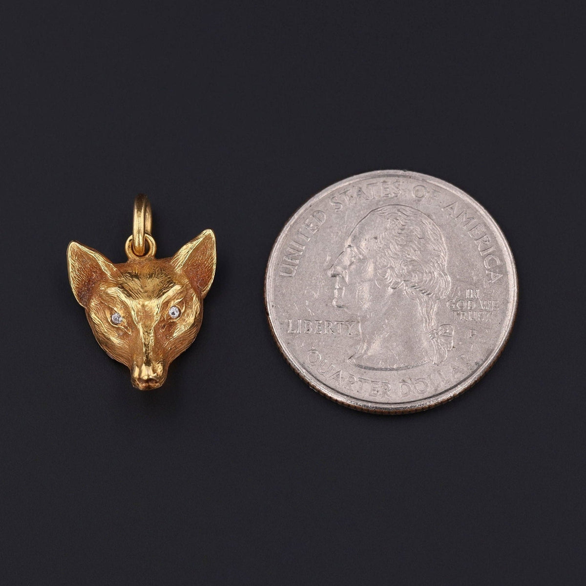 Antique Fox Pendant 14k Gold - Trademark Antiques
