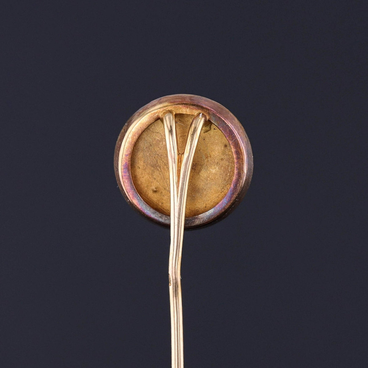 Antique French Enamel Stickpin of 18k Gold - Trademark Antiques