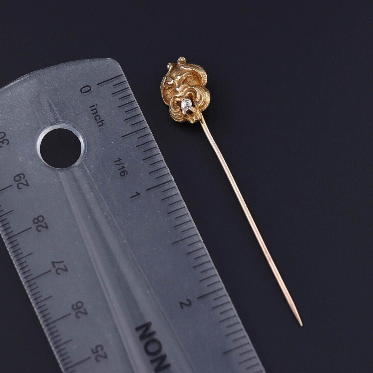 Antique Gargoyle Stickpin of 14k Gold - Trademark Antiques