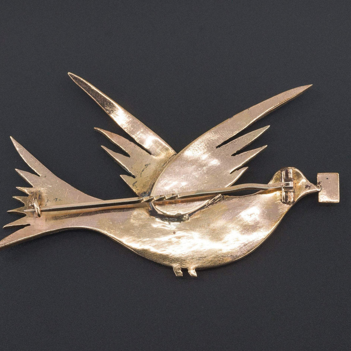 Antique Garnet Bird Brooch | Antique Brooch - Trademark Antiques