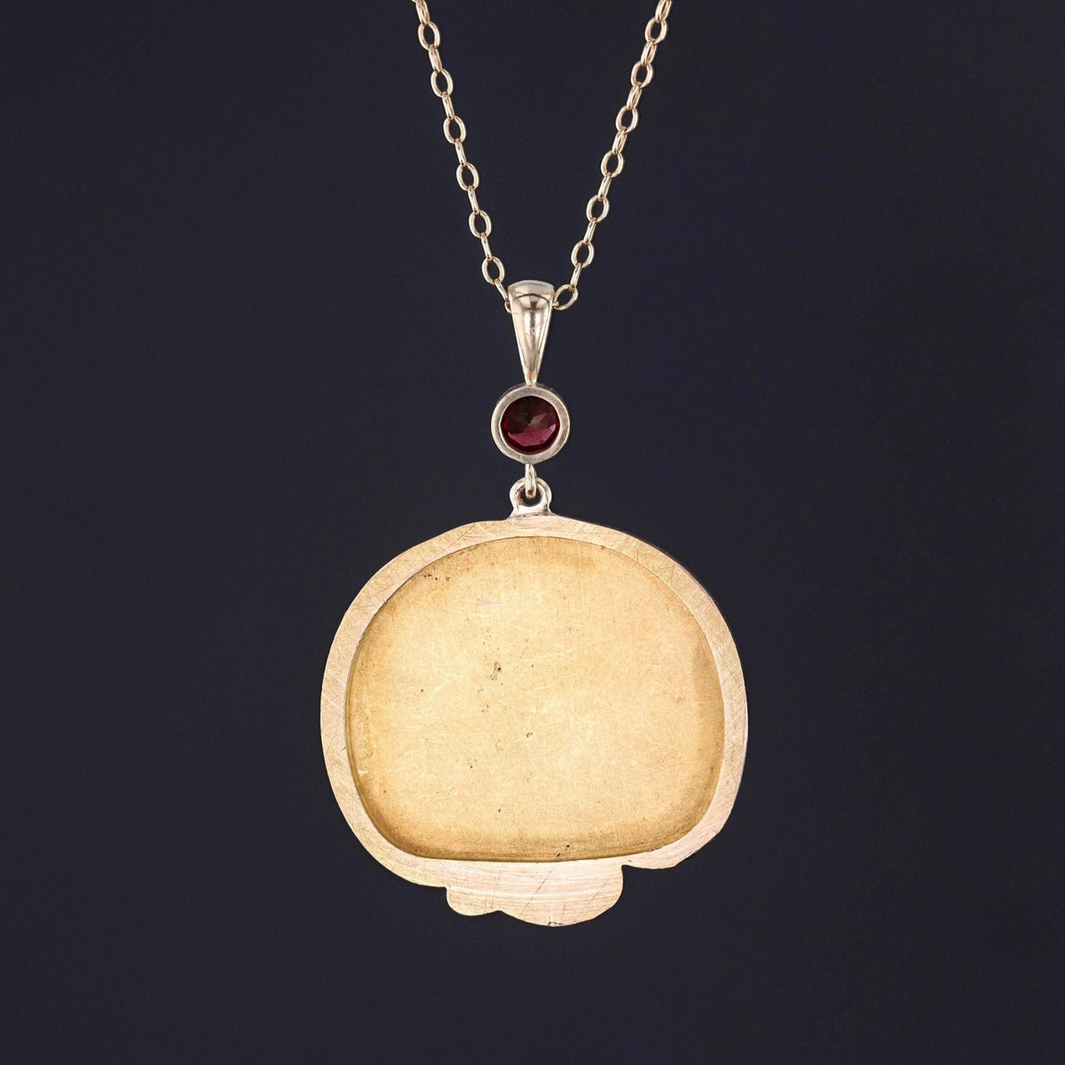 Antique Garnet Eve Necklace of 18k Gold - Trademark Antiques