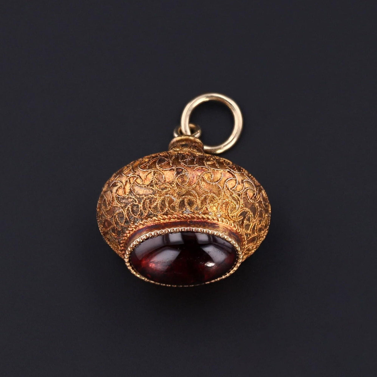 Antique Garnet Pendant | Antique Pin Conversion - Trademark Antiques