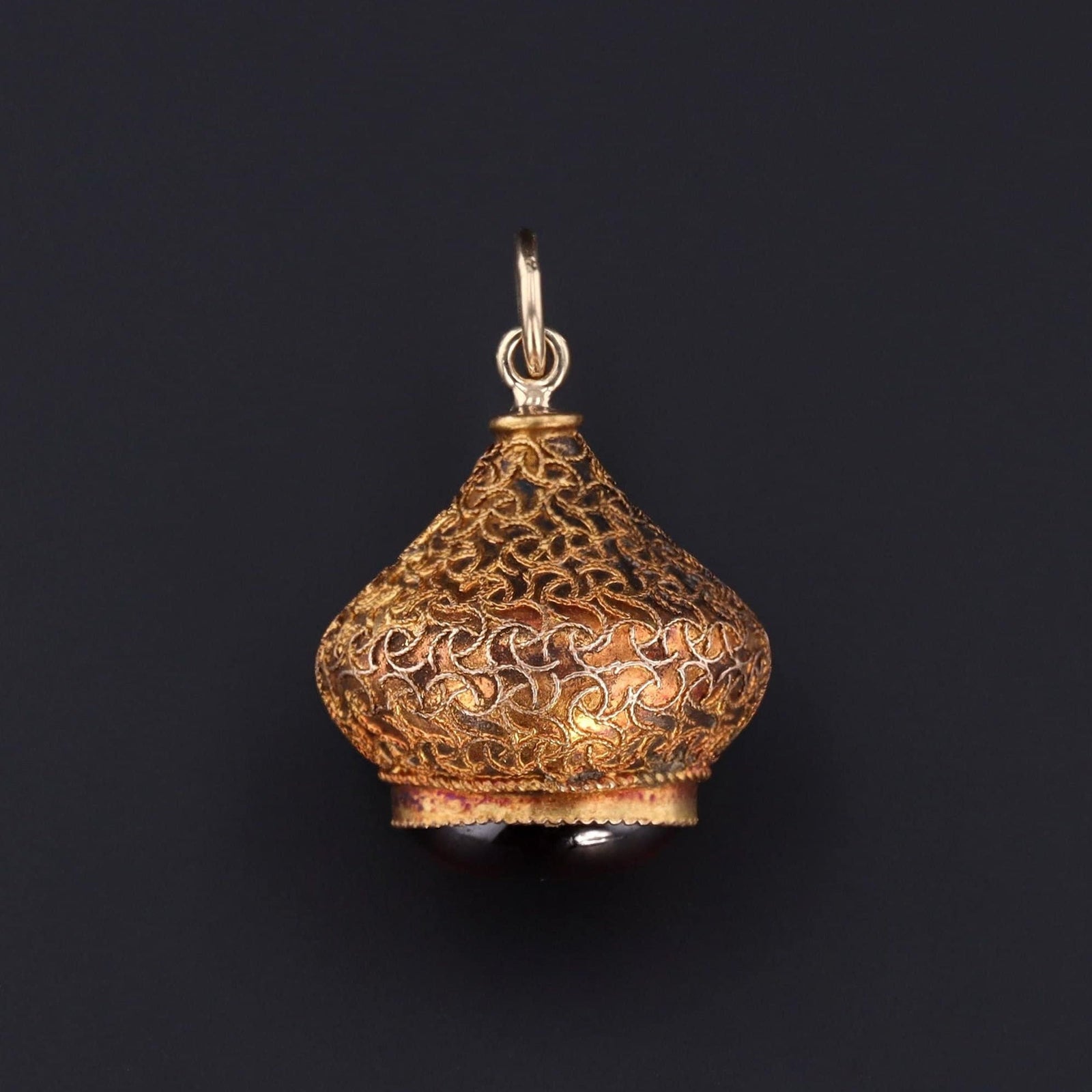 Antique Garnet Pendant | Antique Pin Conversion - Trademark Antiques