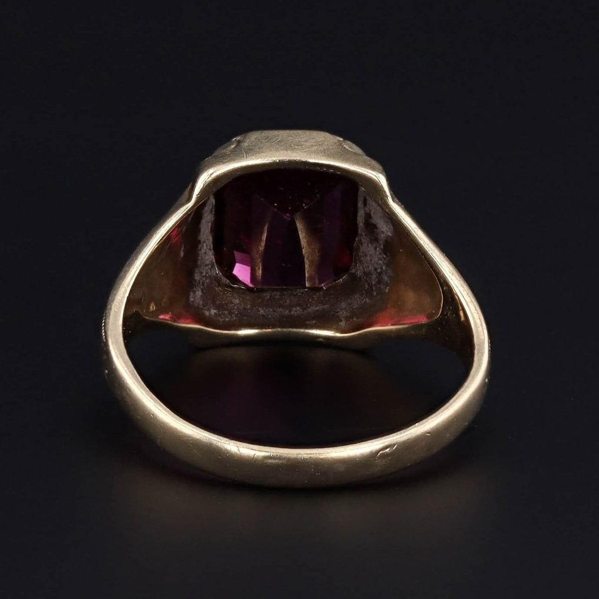 Antique Garnet Ring | 10k Gold and Garnet Ring by Ostby &amp; Barton - Trademark Antiques