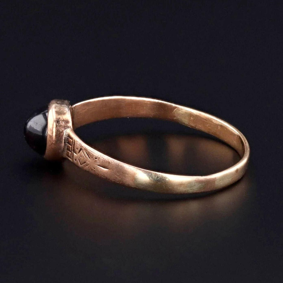 Antique Garnet Ring | 10k Gold Garnet Ring - Trademark Antiques
