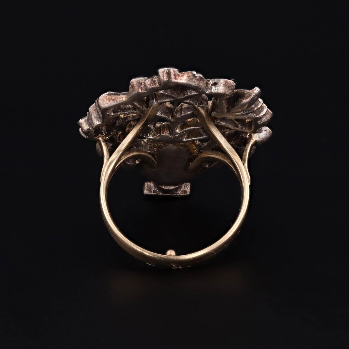 Antique Gemstone and Diamond Giardinetti Conversion Ring - Trademark Antiques