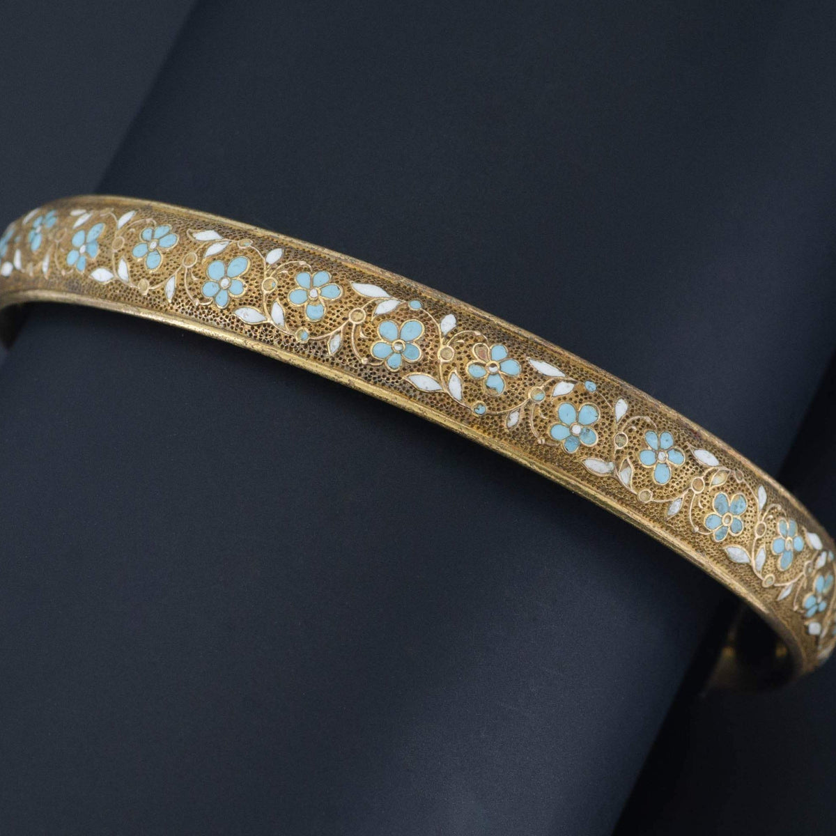 Antique Gold Bangle | 14k Gold Bangle Bracelet by Krementz - Trademark Antiques