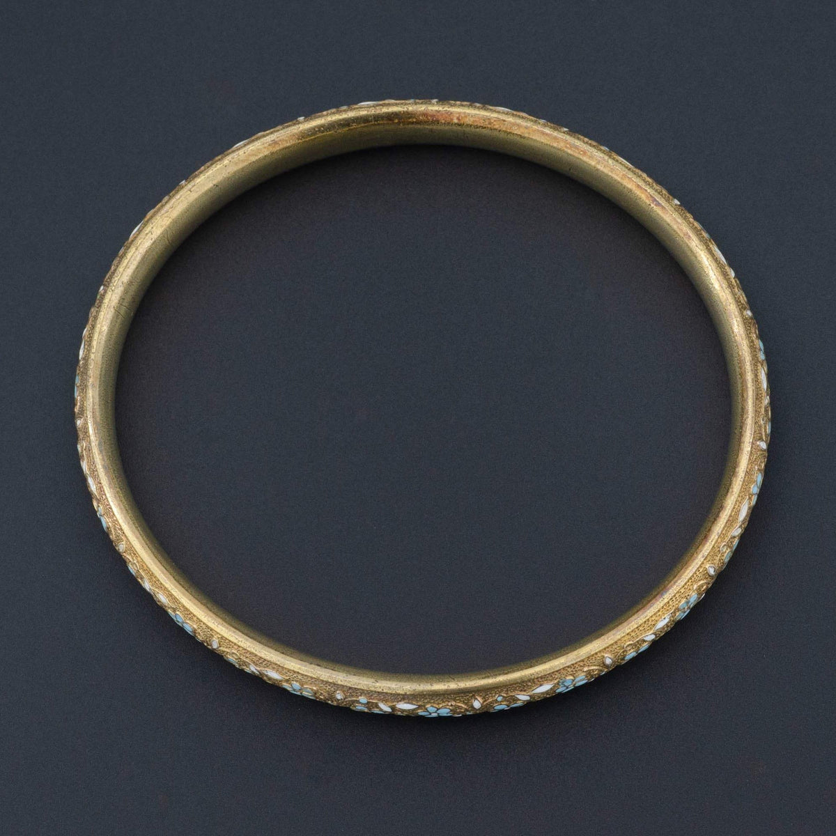 Antique Gold Bangle | 14k Gold Bangle Bracelet by Krementz - Trademark Antiques