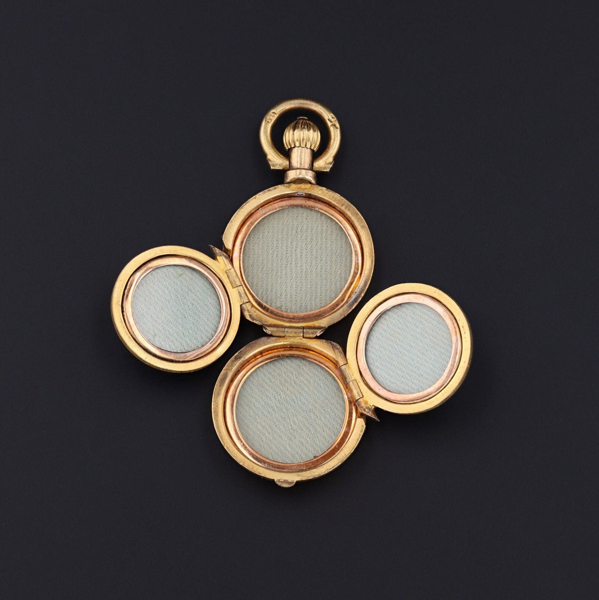 Antique Gold Locket | 14k Gold Locket - Trademark Antiques