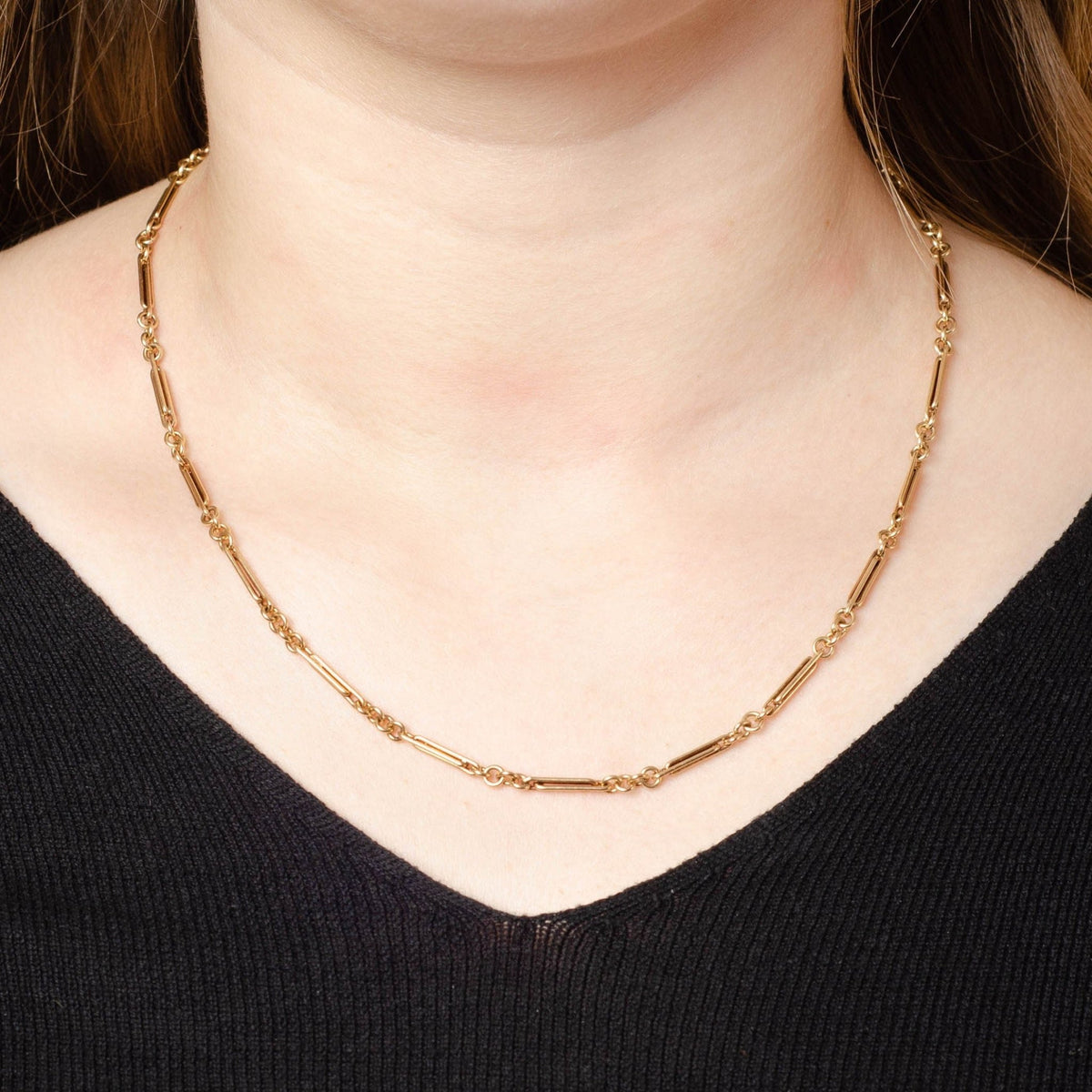 Antique Gold Necklace | 14k Gold Chain - Trademark Antiques