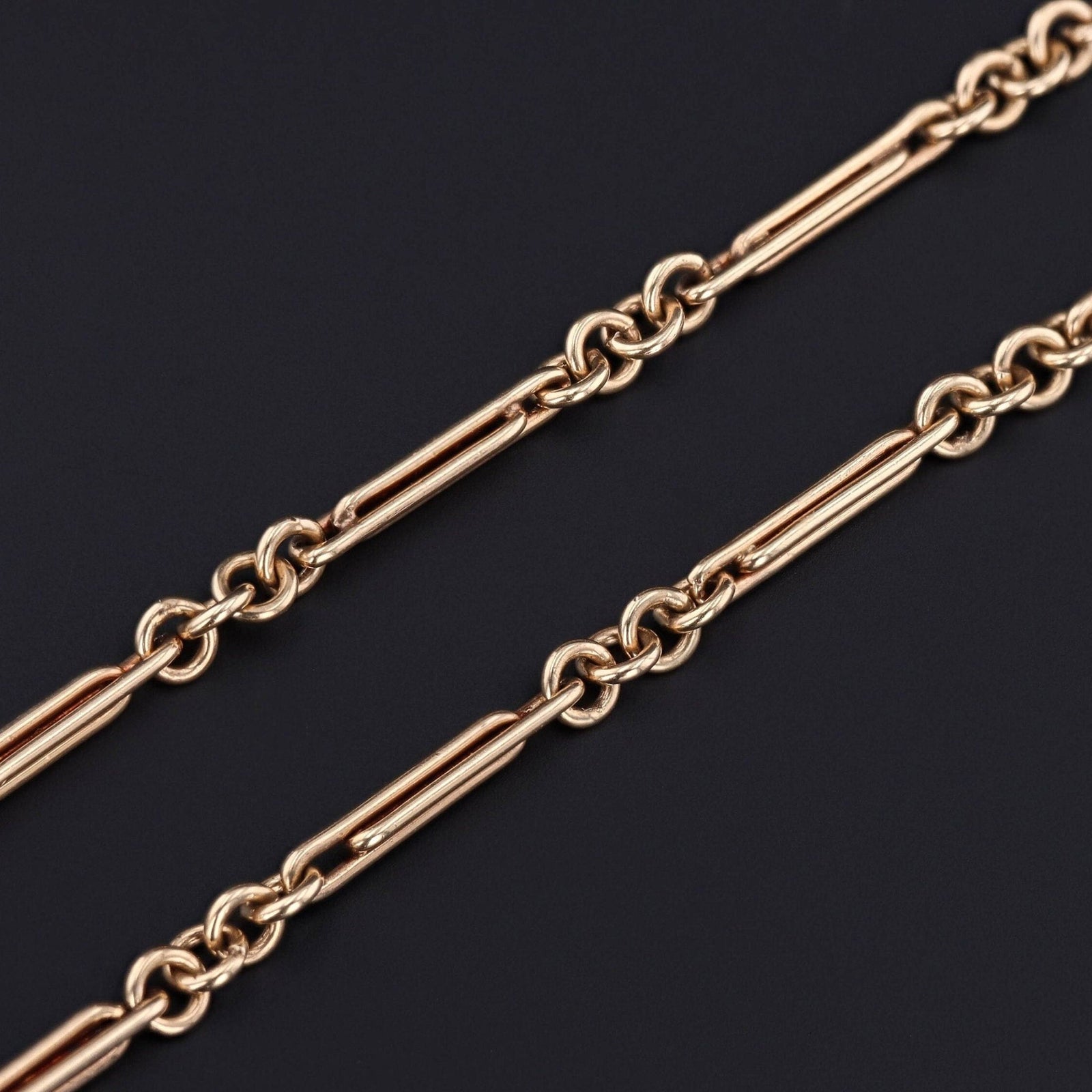 Antique Gold Necklace | 14k Gold Chain - Trademark Antiques