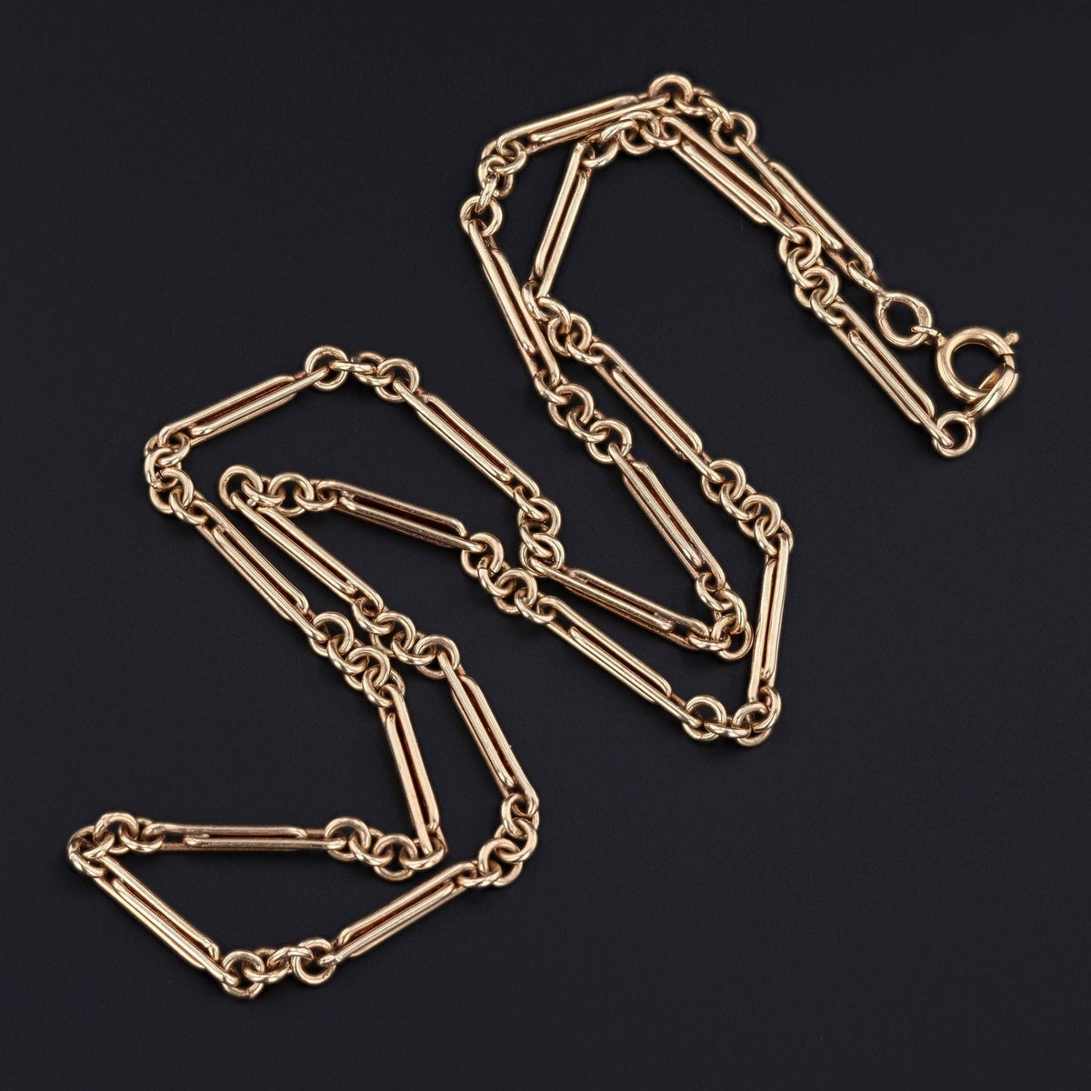 Antique Gold Necklace | 14k Gold Chain - Trademark Antiques