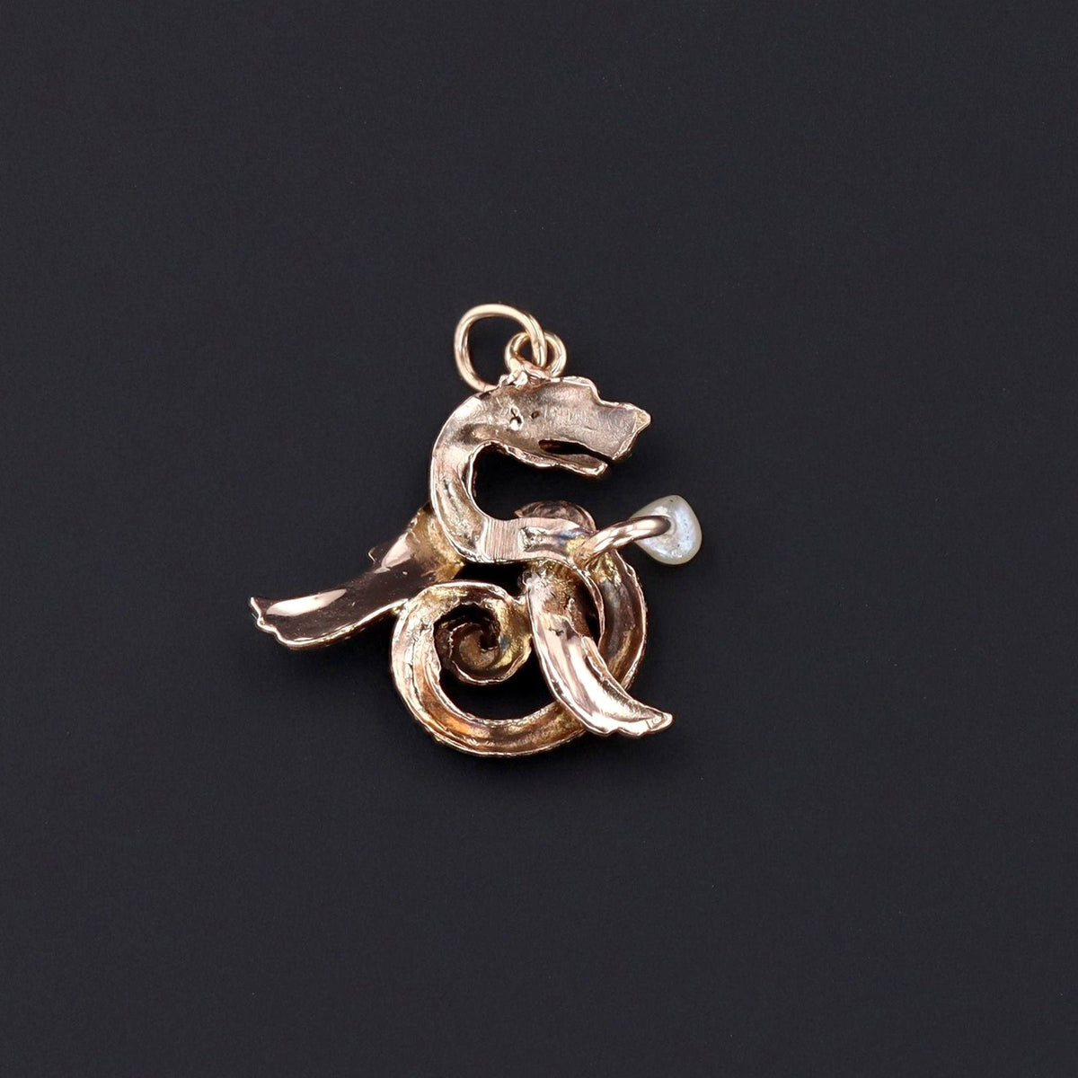 Antique Griffin Conversion Charm of 14k Gold - Trademark Antiques