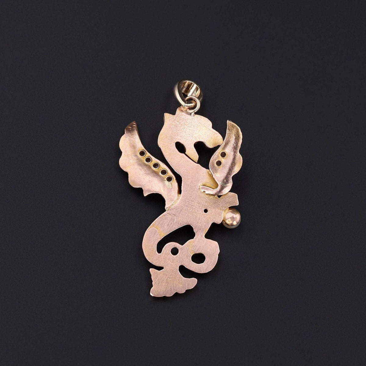 Antique Griffin Conversion Pendant of 18k Gold - Trademark Antiques