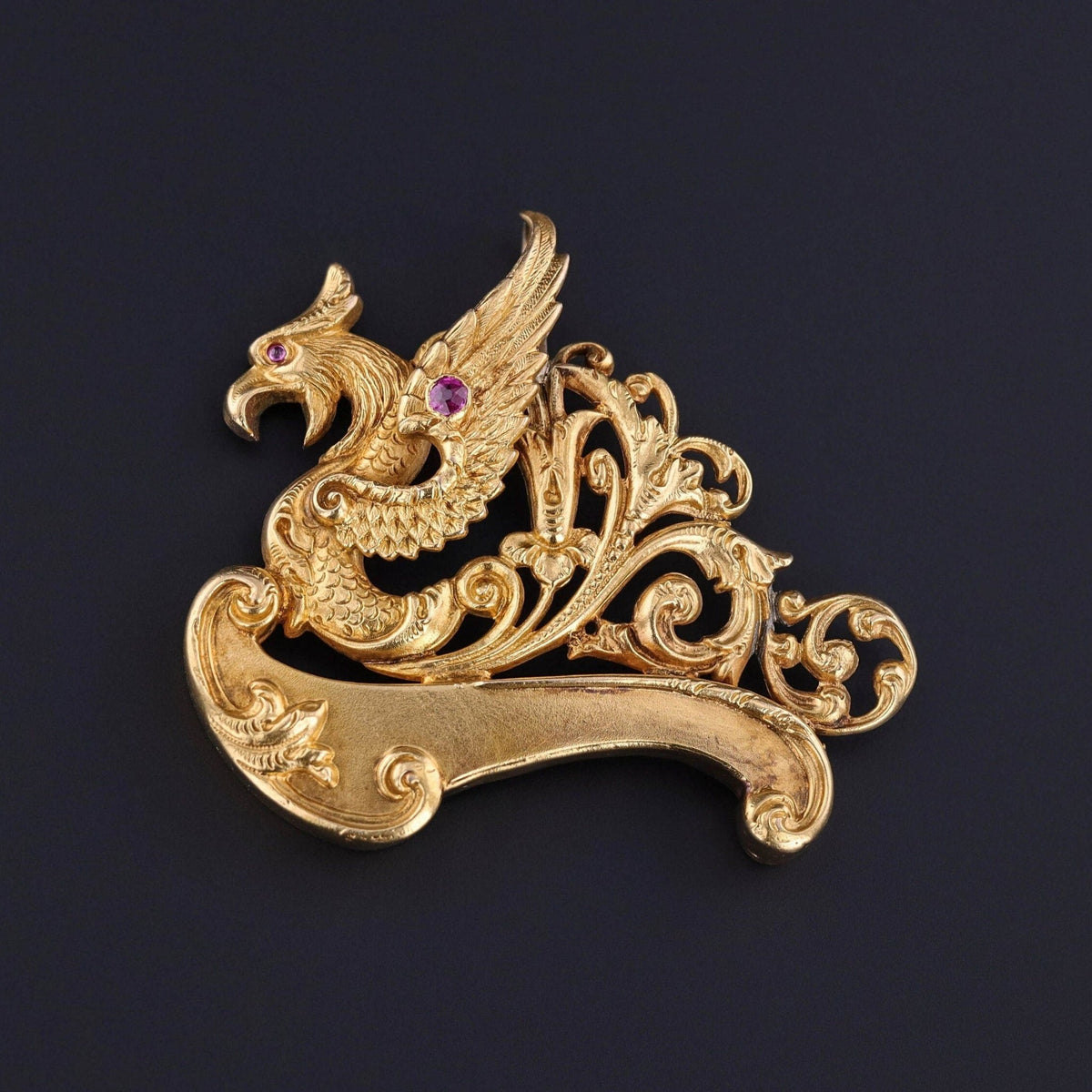 Antique Griffin Pendant of 14k Gold - Trademark Antiques