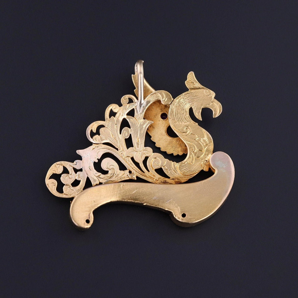 Antique Griffin Pendant of 14k Gold - Trademark Antiques